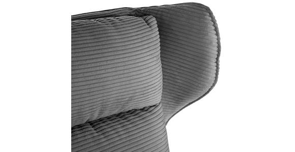 OHRENSESSEL Tiffany Cord Dunkelgrau  - Dunkelgrau/Schwarz, Design, Textil/Metall (83/89/106cm) - Landscape