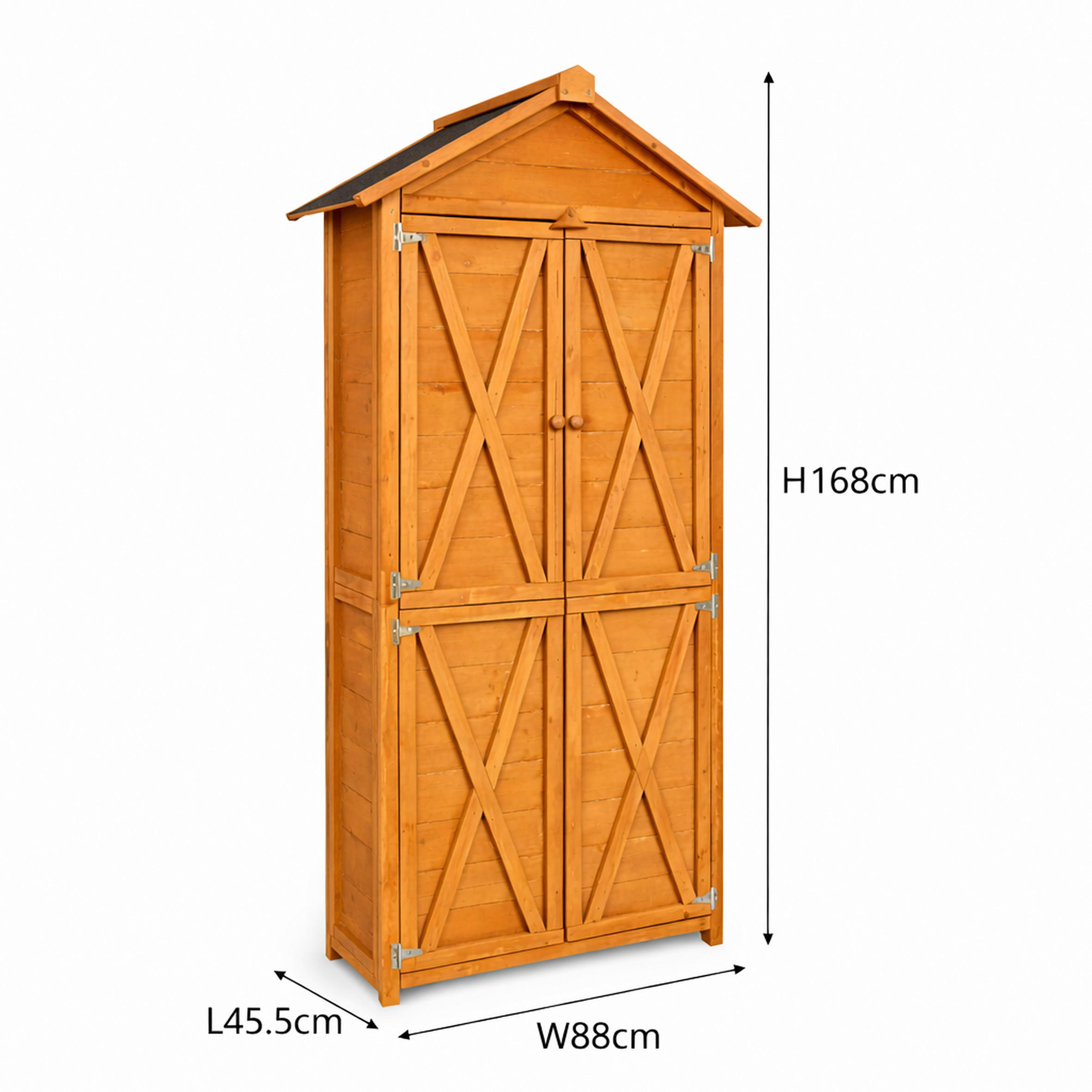 WERKSTATTSCHRANK  - Braun, MODERN, Holz (168/88/45.5cm) - Prestige Home