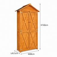 WERKSTATTSCHRANK  - Braun, MODERN, Holz (168/88/45.5cm) - Prestige Home