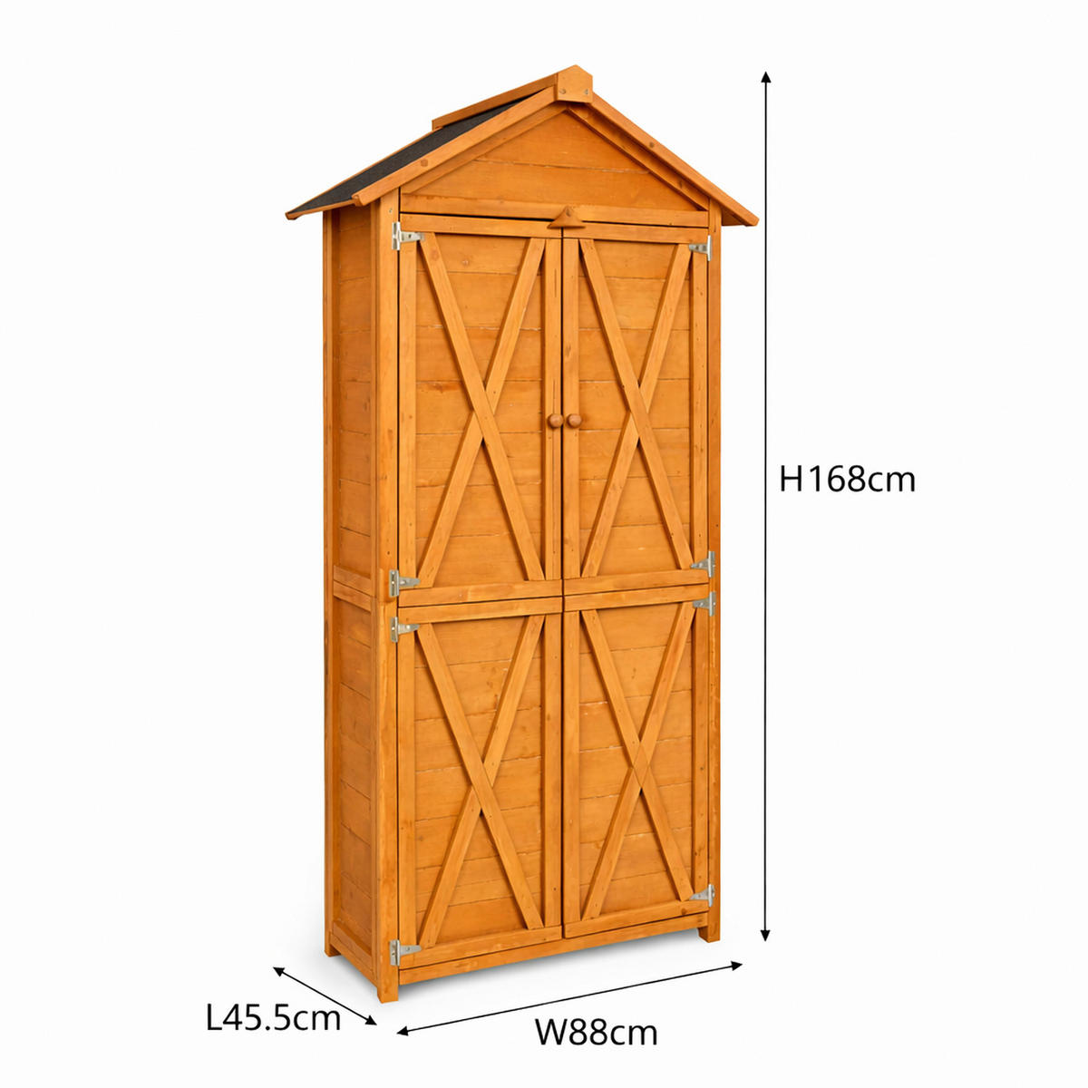 WERKSTATTSCHRANK  - Braun, MODERN, Holz (168/88/45.5cm) - Prestige Home