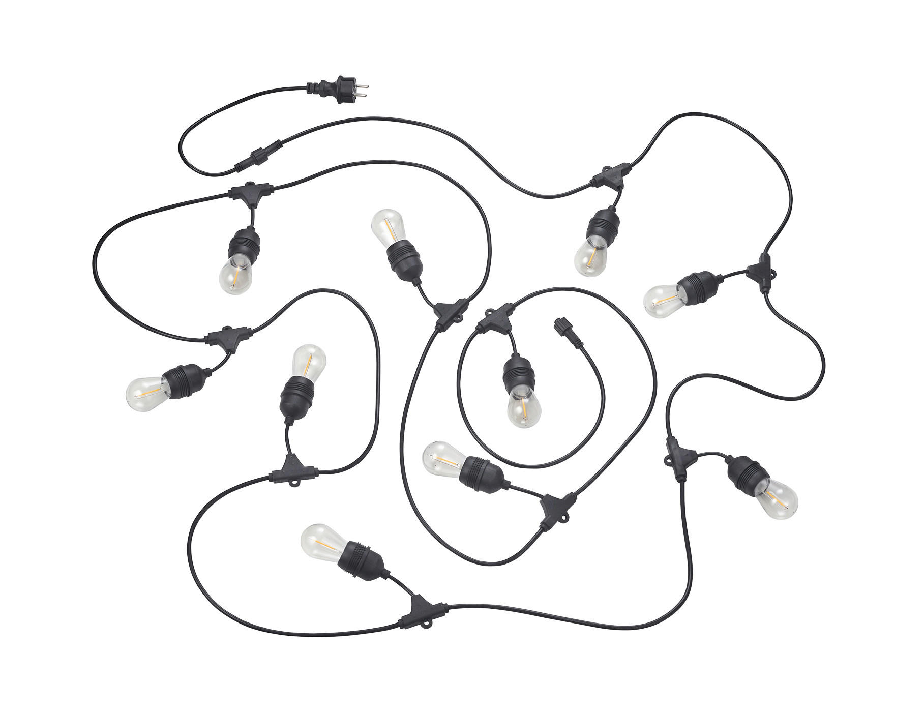 LICHTERKETTE  - Schwarz, Basics, Kunststoff (650,0cm)