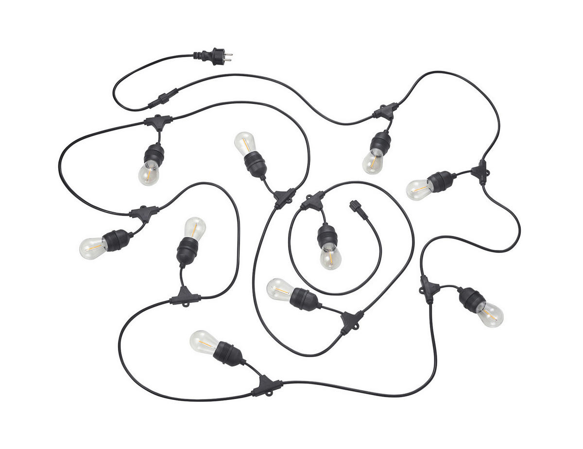 LICHTERKETTE - Schwarz, Basics, Kunststoff (650,0cm)