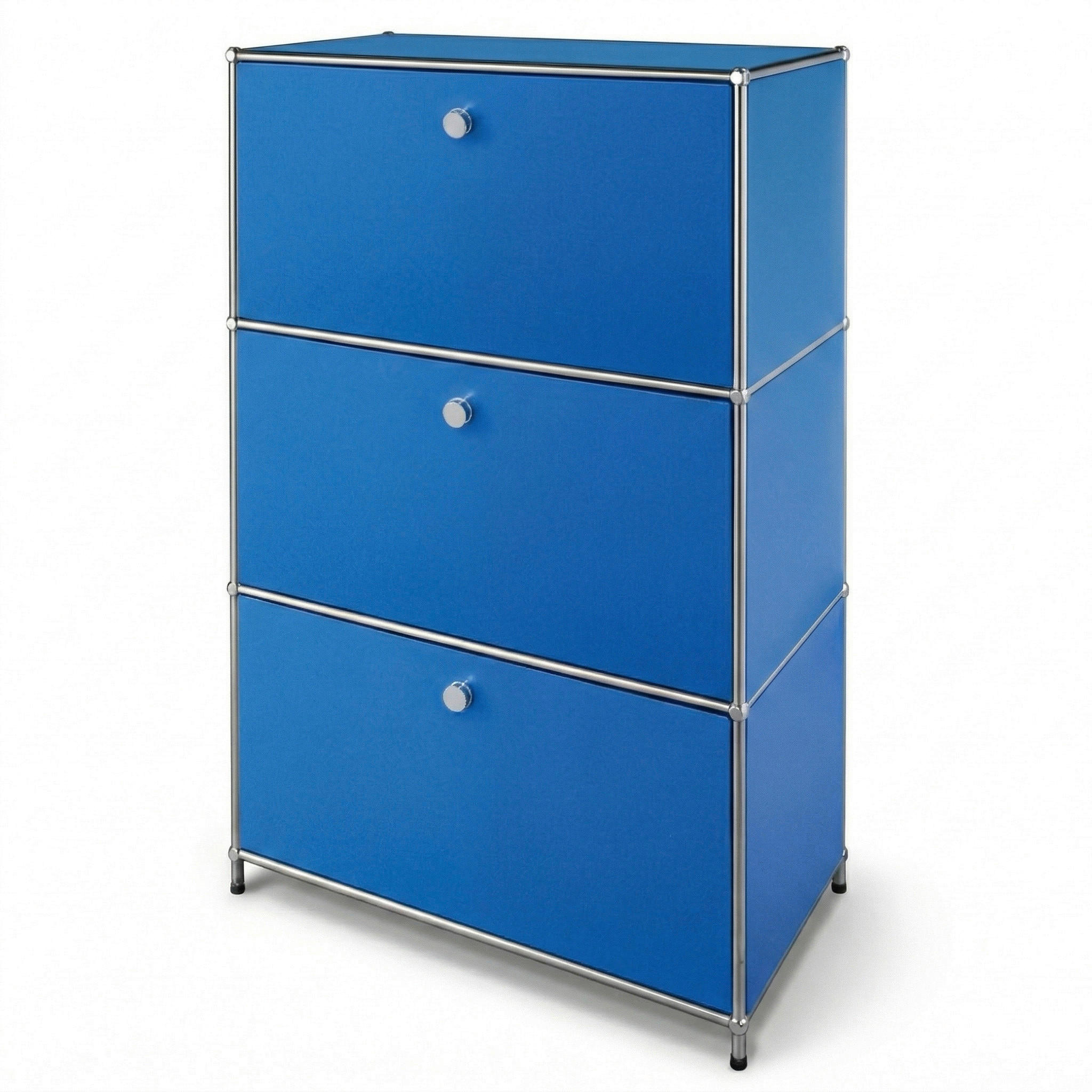 REGAL Blau  - Blau, Basics, Metall (75/120/40cm) - Floordirekt