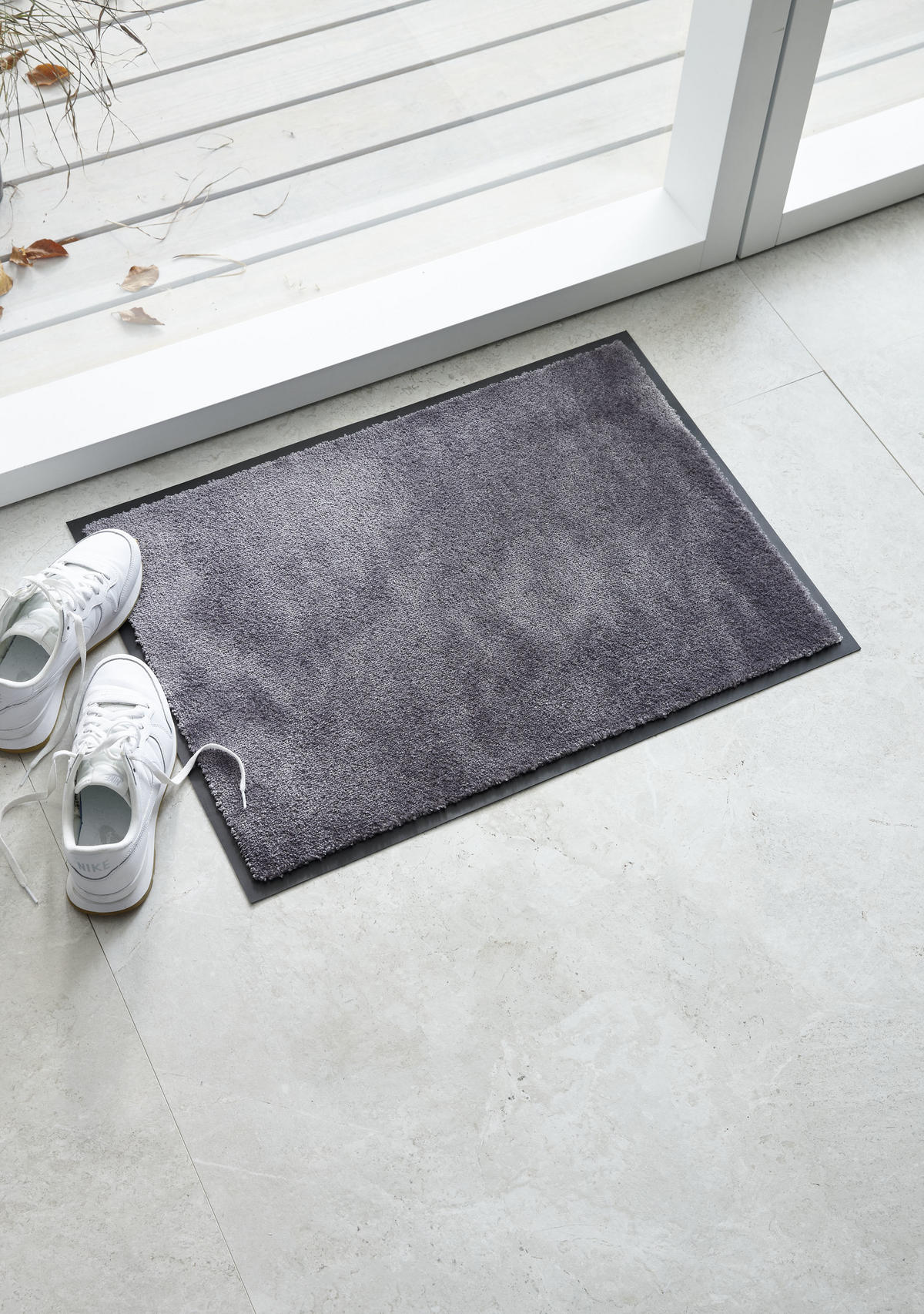 FUSSMATTE - Dunkelgrau, Konventionell, Textil (67/100cm) - Schöner Wohnen Teppi