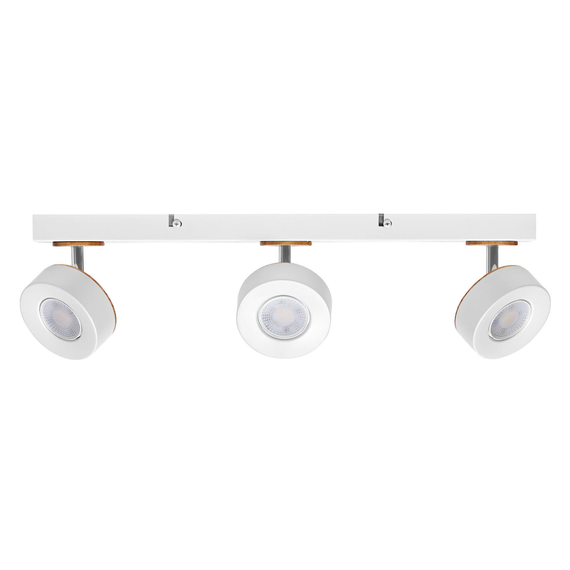 LED-DECKENLEUCHTE 49,8/9/10,8 cm   - Weiß, Design, Holz/Kunststoff (49,8/9/10,8cm) - Osram