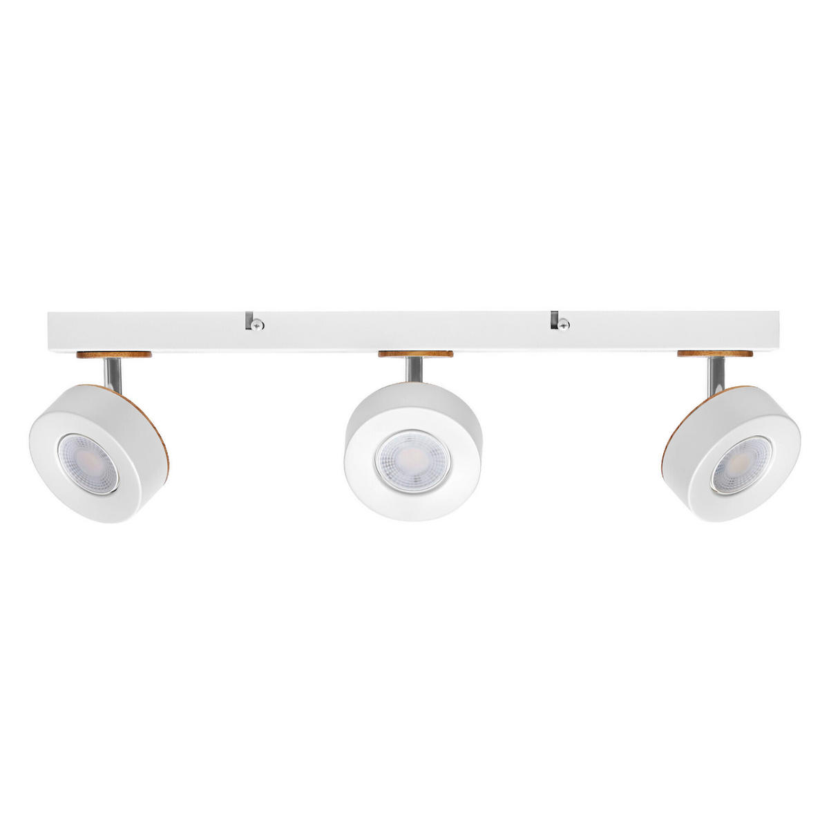 LED-DECKENLEUCHTE 49,8/9/10,8 cm   - Weiß, Design, Holz/Kunststoff (49,8/9/10,8cm) - Osram