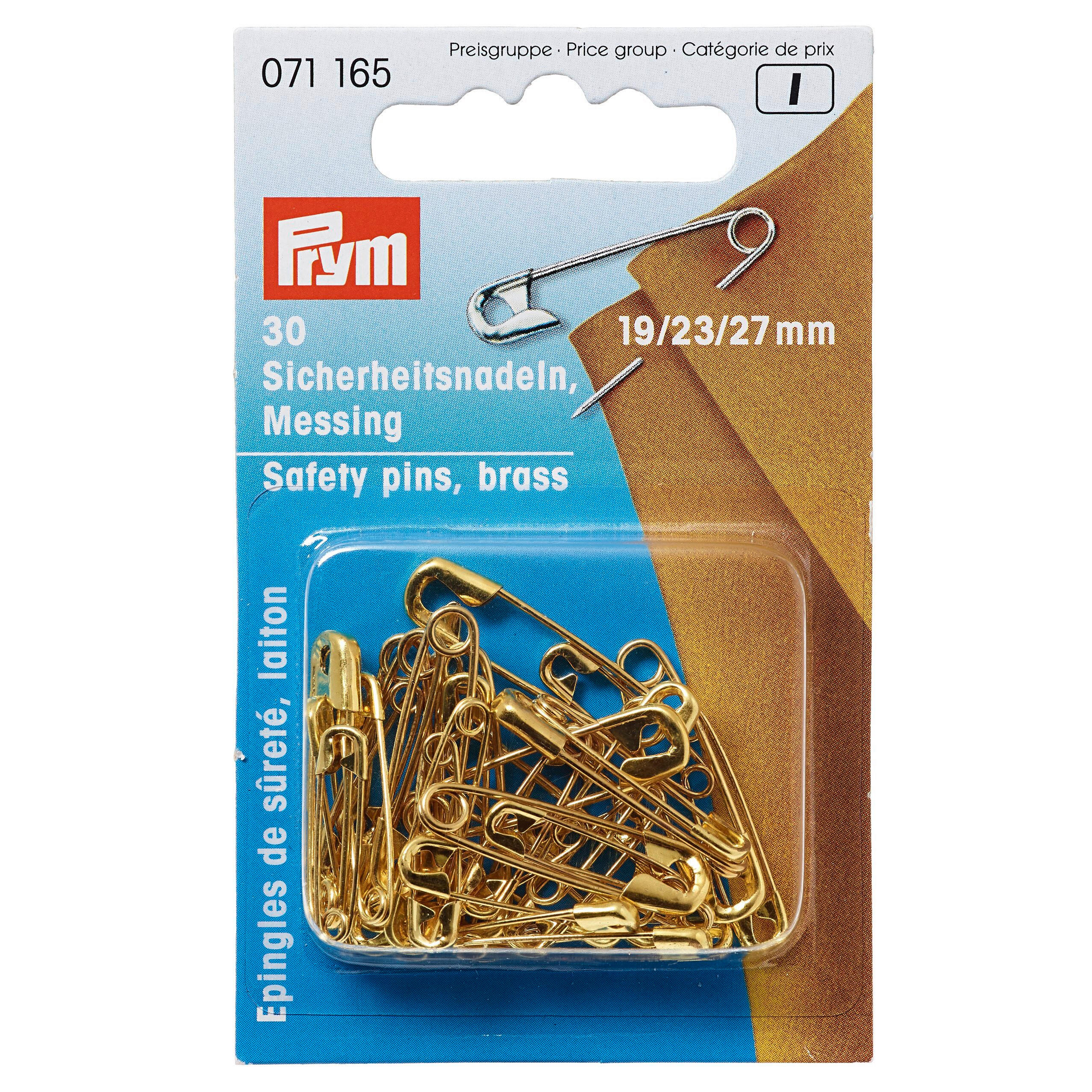 SICHERHEITSNADELN - Goldfarben, Basics, Metall (5.7/9.3/1.1cm)