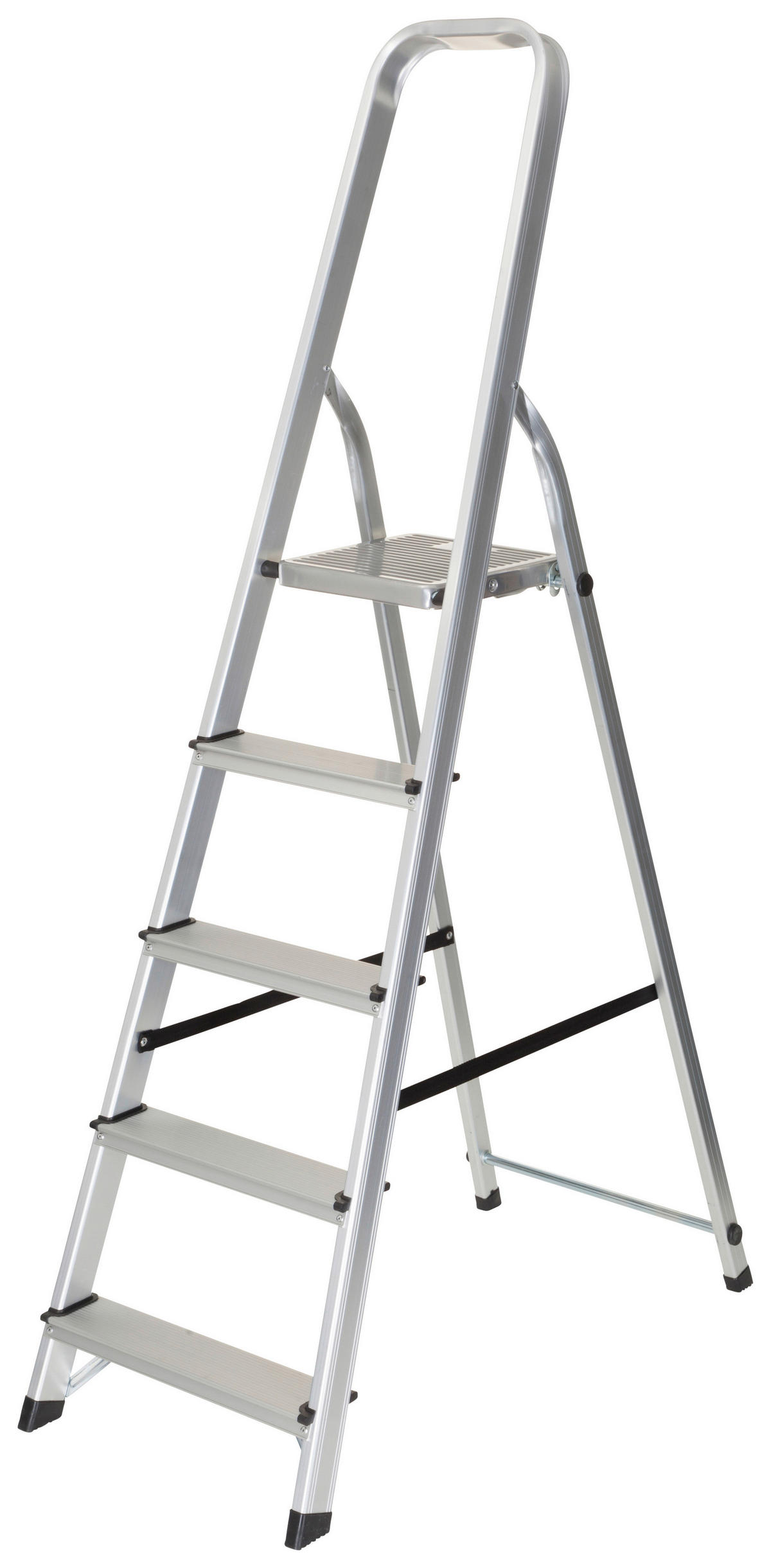KLAPPTRITTLEITER - Alufarben, Basics, Metall (44/170/12cm) - MID.YOU