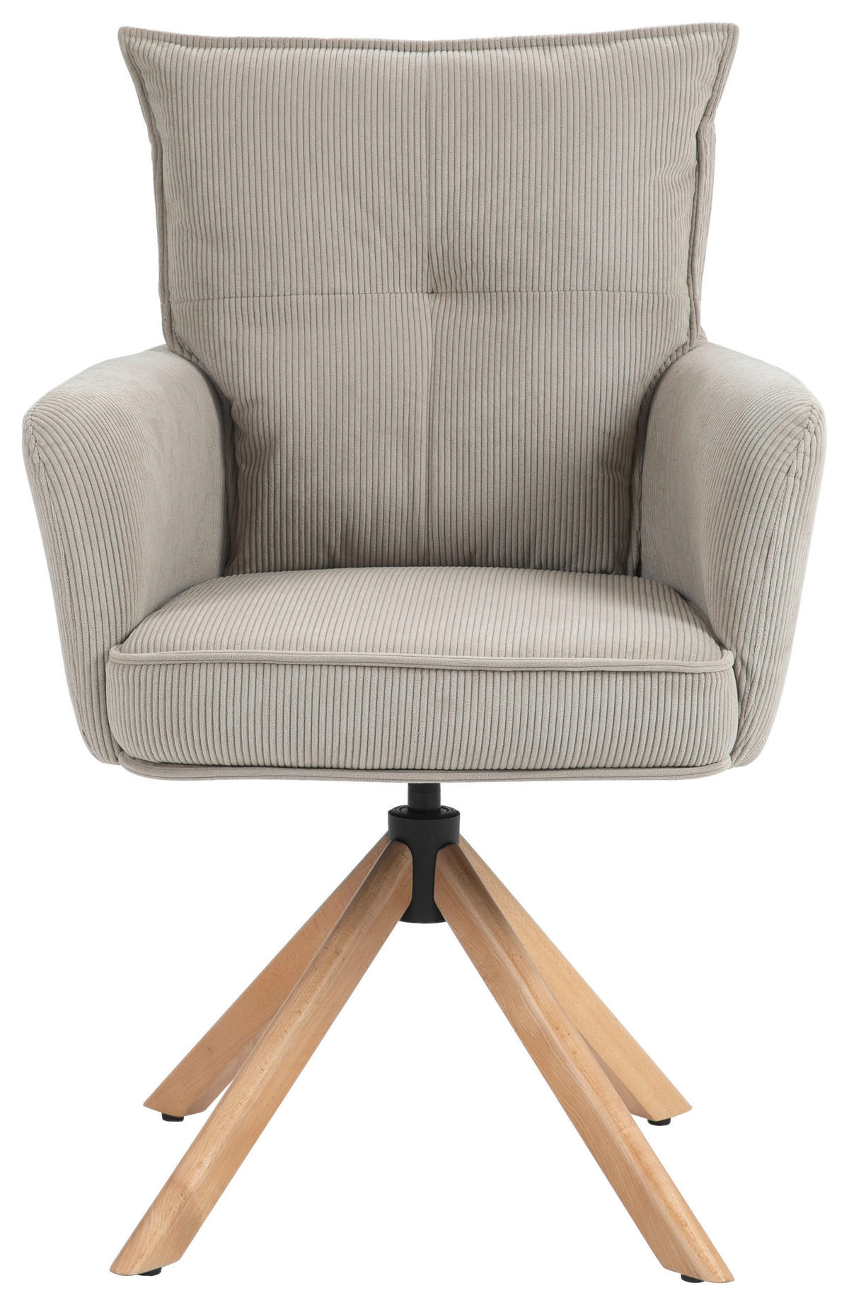 ARMLEHNSTUHL  in Cord  - Hellbraun/Buchefarben, Design, Holz/Textil (60/95/67cm) - Novel