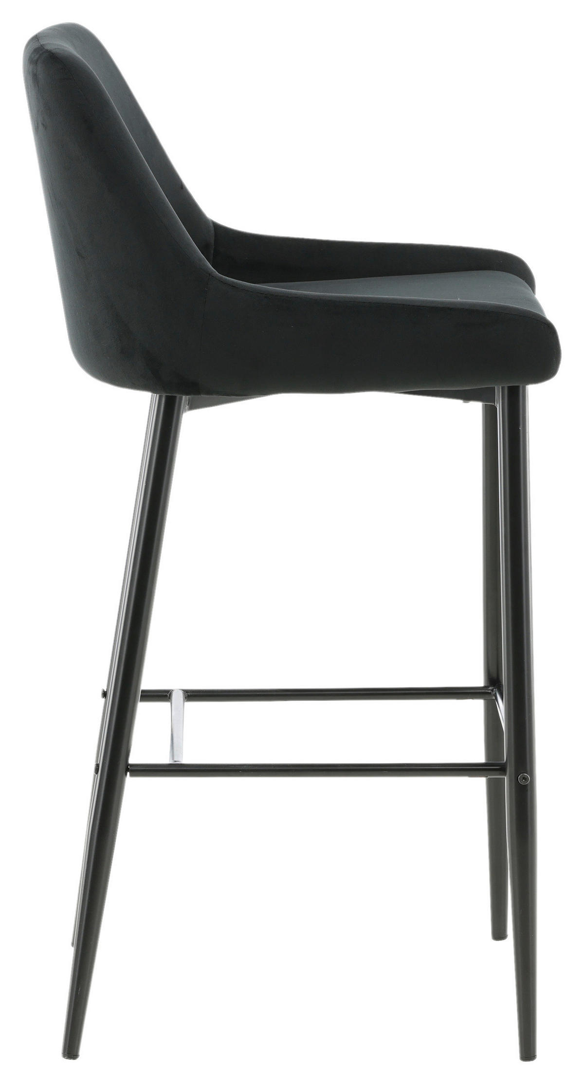 BARPALL SET i svart  - svart, Design, metall/textil (48/105/57cm) - Livetastic
