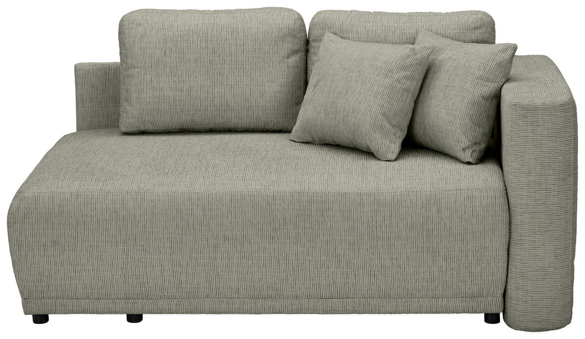 CHAISELONGUE Chenille Braun  - Schwarz/Braun, KONVENTIONELL, Kunststoff/Textil (171/73/93cm) - Carryhome