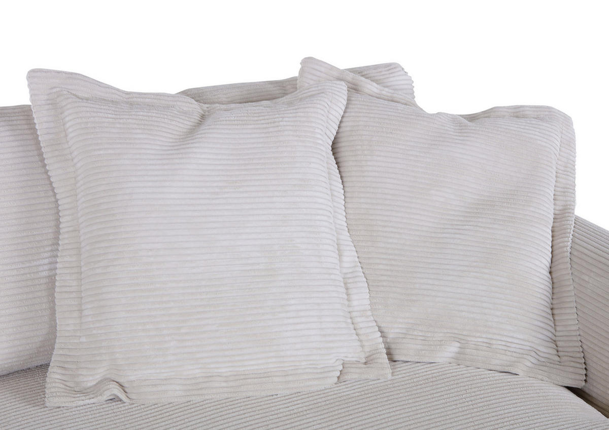 HÖRNSOFFA i manchester beige  - beige/naturfärgad, Romantik / Lanthus, trä/textil (270/140cm) - Livetastic
