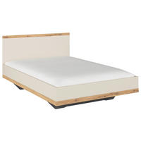 BETT 140/200 cm,  in Champagner, Eiche Artisan  - Champagner/Eiche Artisan, Design (140/200cm) - Stylife