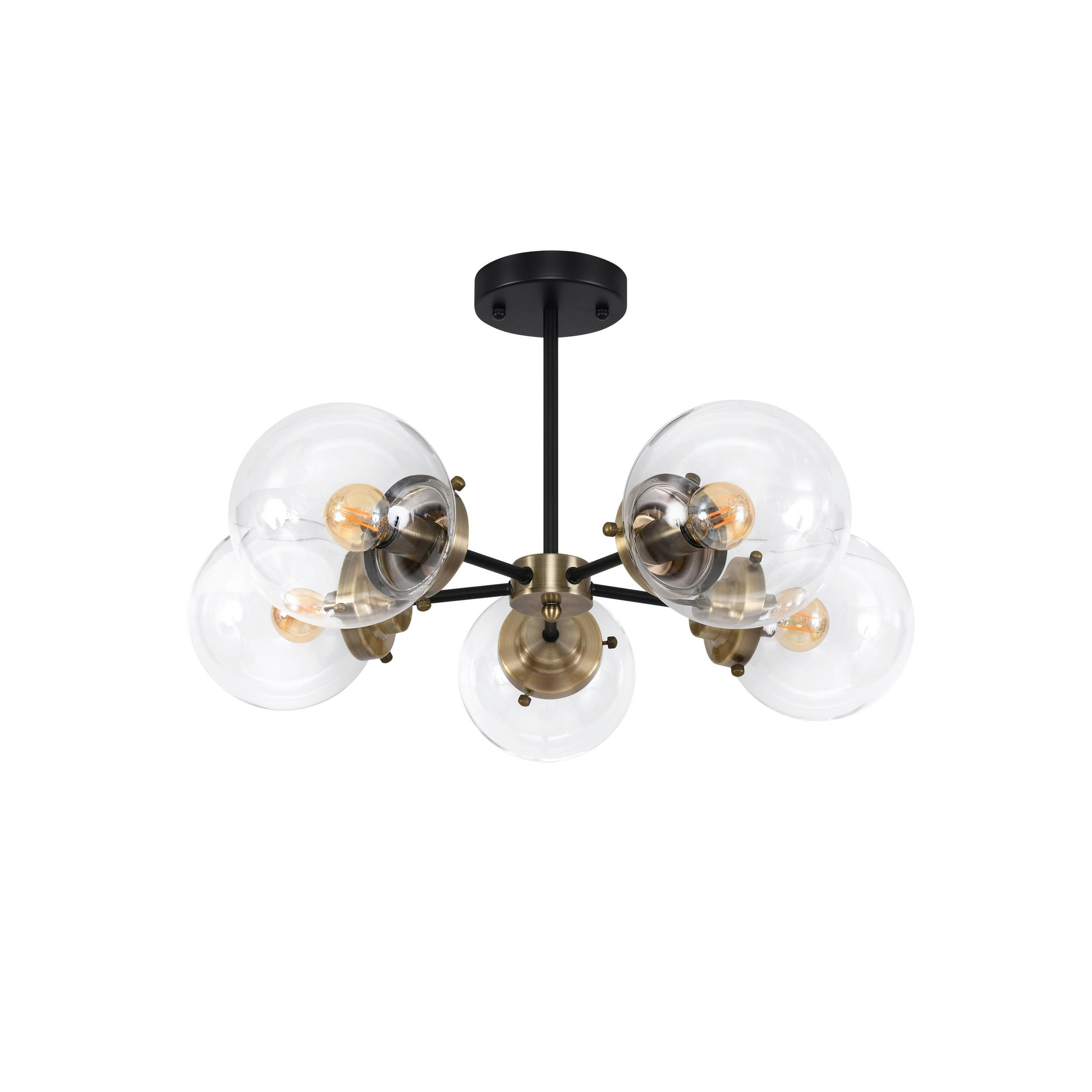 HÄNGLAMPA Lens 60/60/40 cm  - Natur, metall (60/60/40cm)