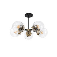 HÄNGLAMPA Lens 60/60/40 cm  - Natur, metall (60/60/40cm)