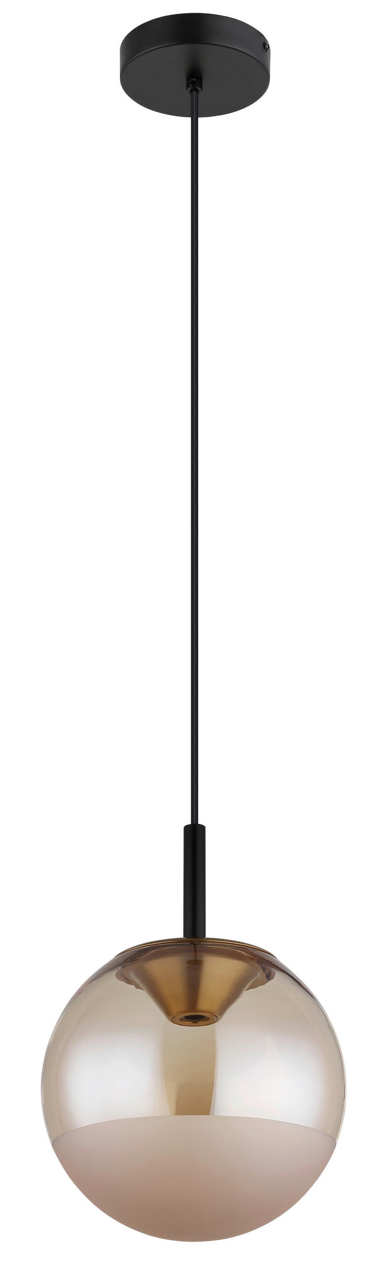 LED SVJETILJKA VISEĆA  25/130 cm      SEVERIN  - narančasta/boje mjeda, Konvencionalno, staklo/metal (25/130cm)