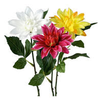 CVIJET UMJETNI  - bijela/zelena, Basics, tekstil/plastika (48cm)