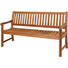 GARTENBANK Teakholz - Teakfarben, LIFESTYLE, Holz (160/90/68cm) - Zebra Süd