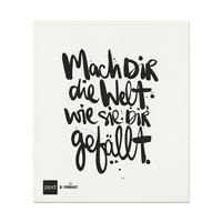 SCHWAMMTUCH - Schwarz/Weiß, Basics, Textil (20/17cm) - PPD
