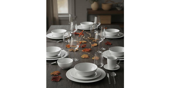 KOMBISERVICE NELE 24-teilig  - Weiß, KONVENTIONELL, Keramik - Landscape