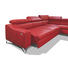 WOHNLANDSCHAFT Echtleder - Chromfarben/Rot, Design, Leder/Metall (286/231cm) - MUSTERRING