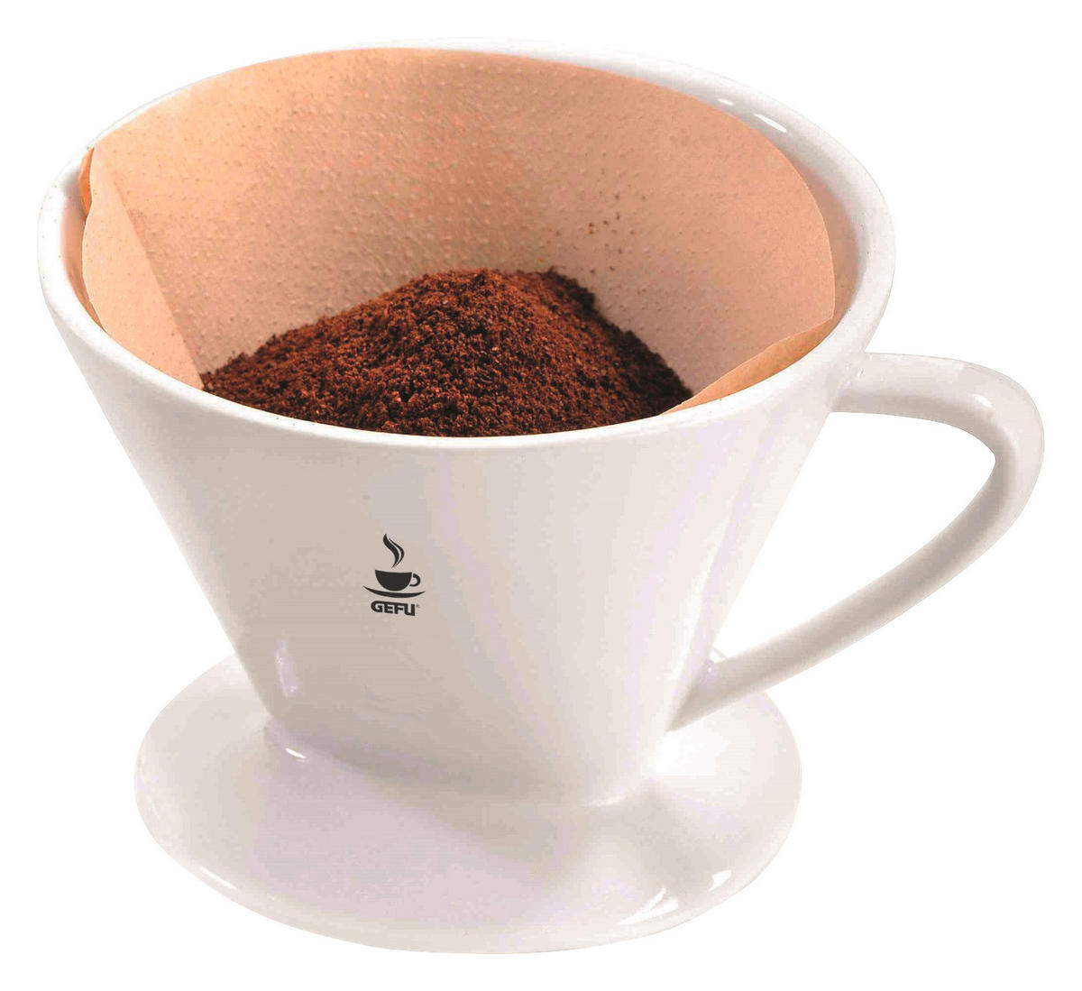 KAFFEEFILTERHALTER  - Weiß, Basics, Keramik (14/14cm) - Gefu