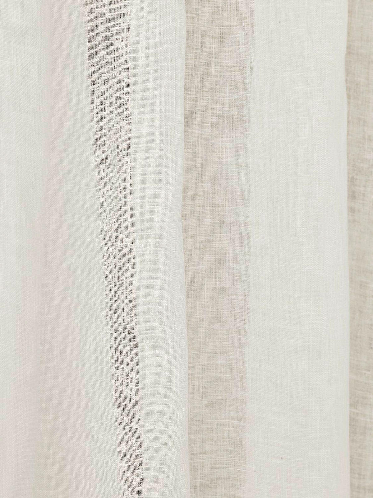 FERTIGVORHANG halbtransparent  - Weiß, Basics, Textil (145/280cm)