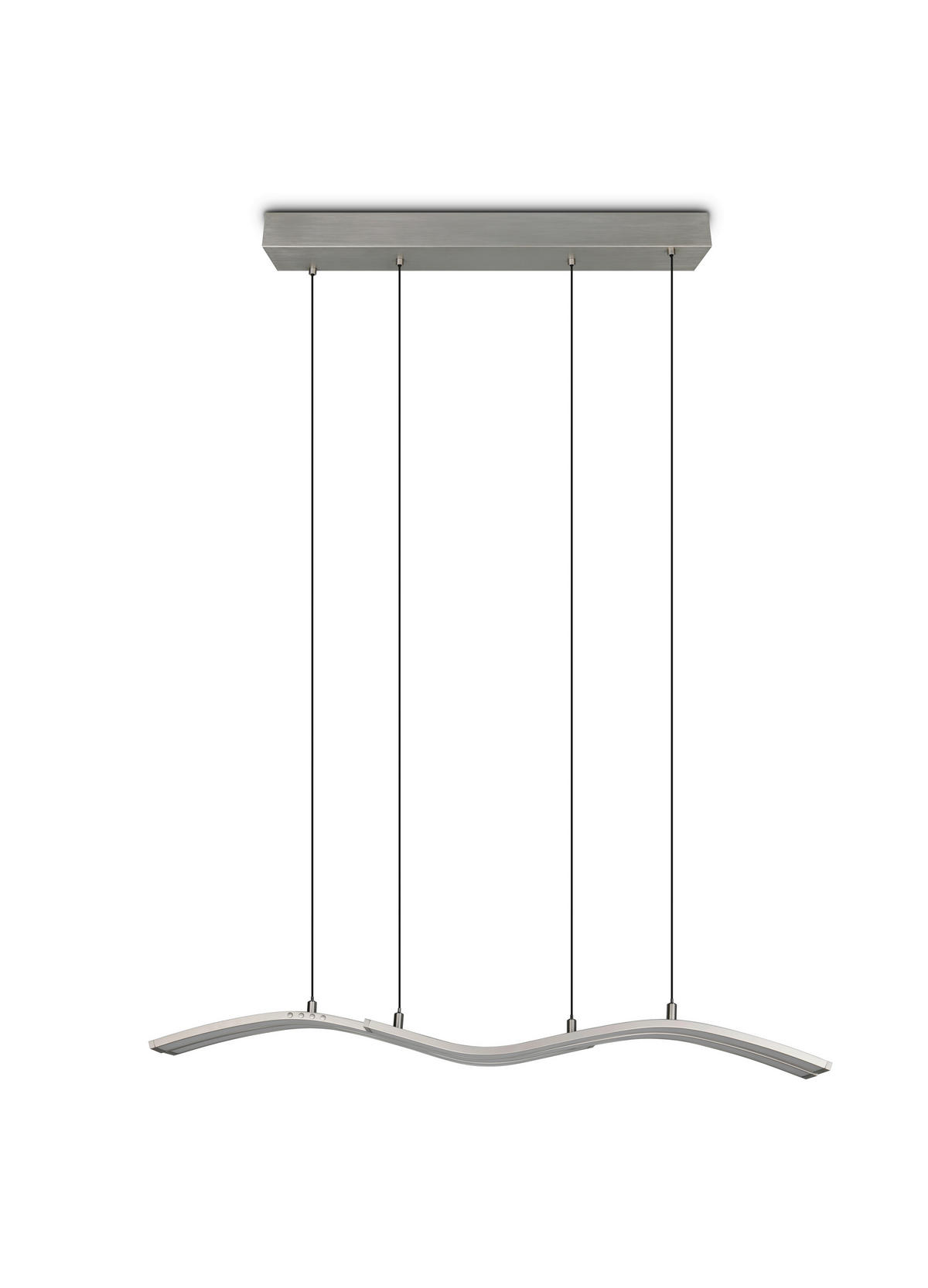 LED-HÄNGELEUCHTE Spider 130/13,8/170 cm   - Nickelfarben, Design, Metall (130/13,8/170cm) - Trio Leuchten