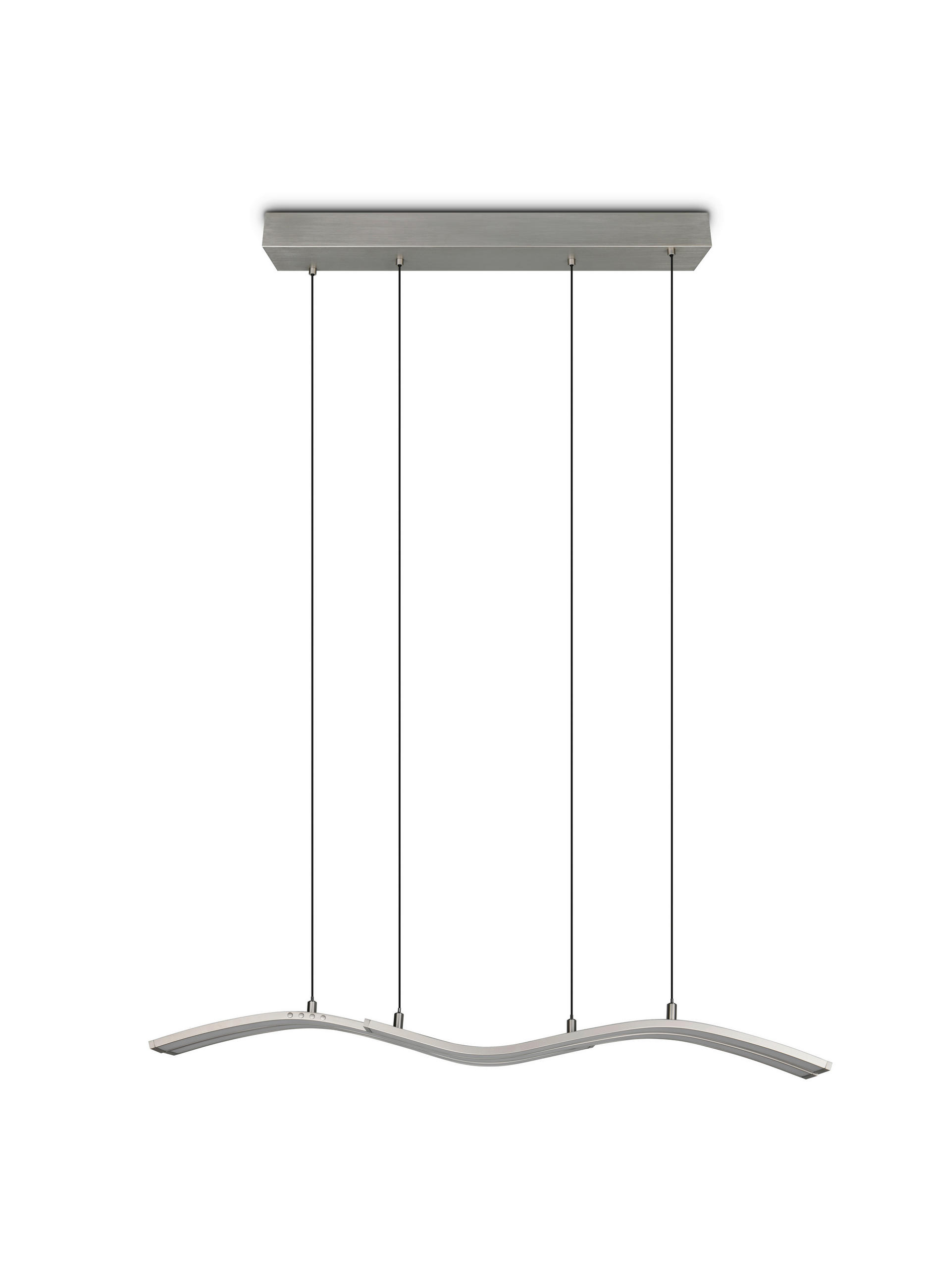 Trio Leuchten Led-Hängeleuchte Spider Nickel 130x170x13.8 cm