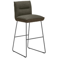 BARHOCKERMetall, Textil Braun, Schwarz  - Schwarz/Braun, Design, Textil/Metall (51/107/59cm) - Dieter Knoll