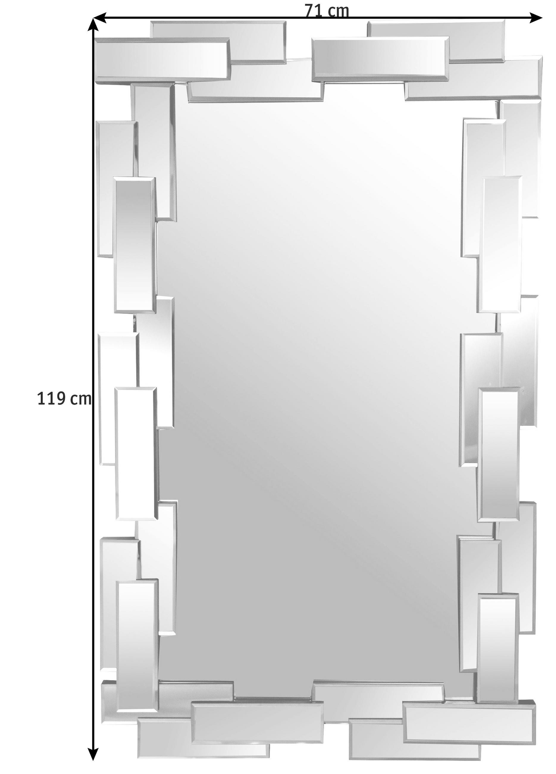 OGLEDALO - Design, staklo/drvni materijal (71/119cm) - Xora