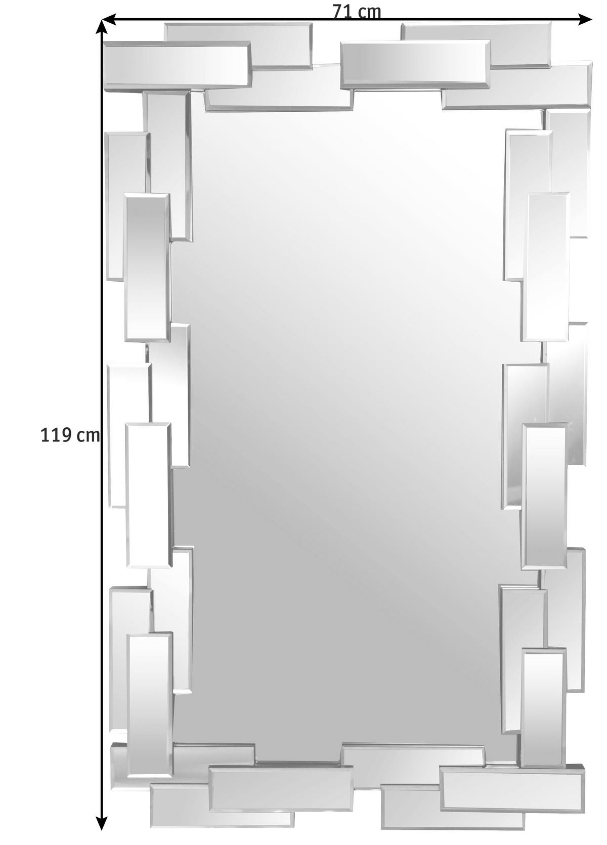 OGLEDALO      - Dizajnerski, staklo/pločasti materijal (71/119cm) - Xora