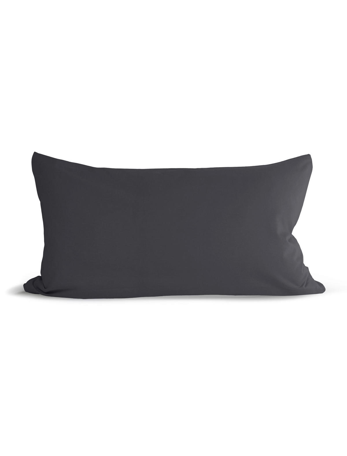 KOPFKISSENBEZUG 40/80 cm  - Anthrazit, KONVENTIONELL, Textil (40/80cm) - Irisette