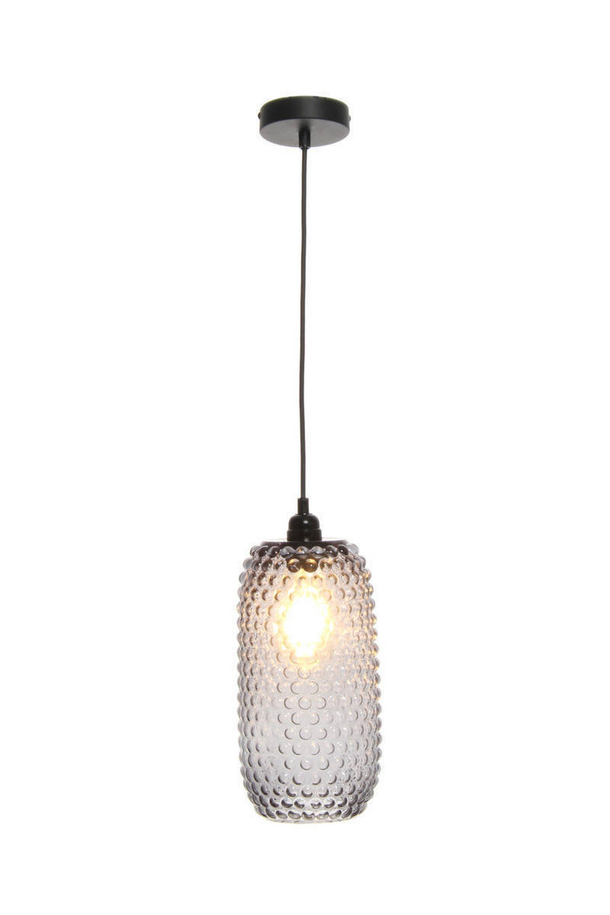 HÄNGLAMPA 15/34/15 cm  - grå, Trend, glas (15/34/15cm) - Kayoom