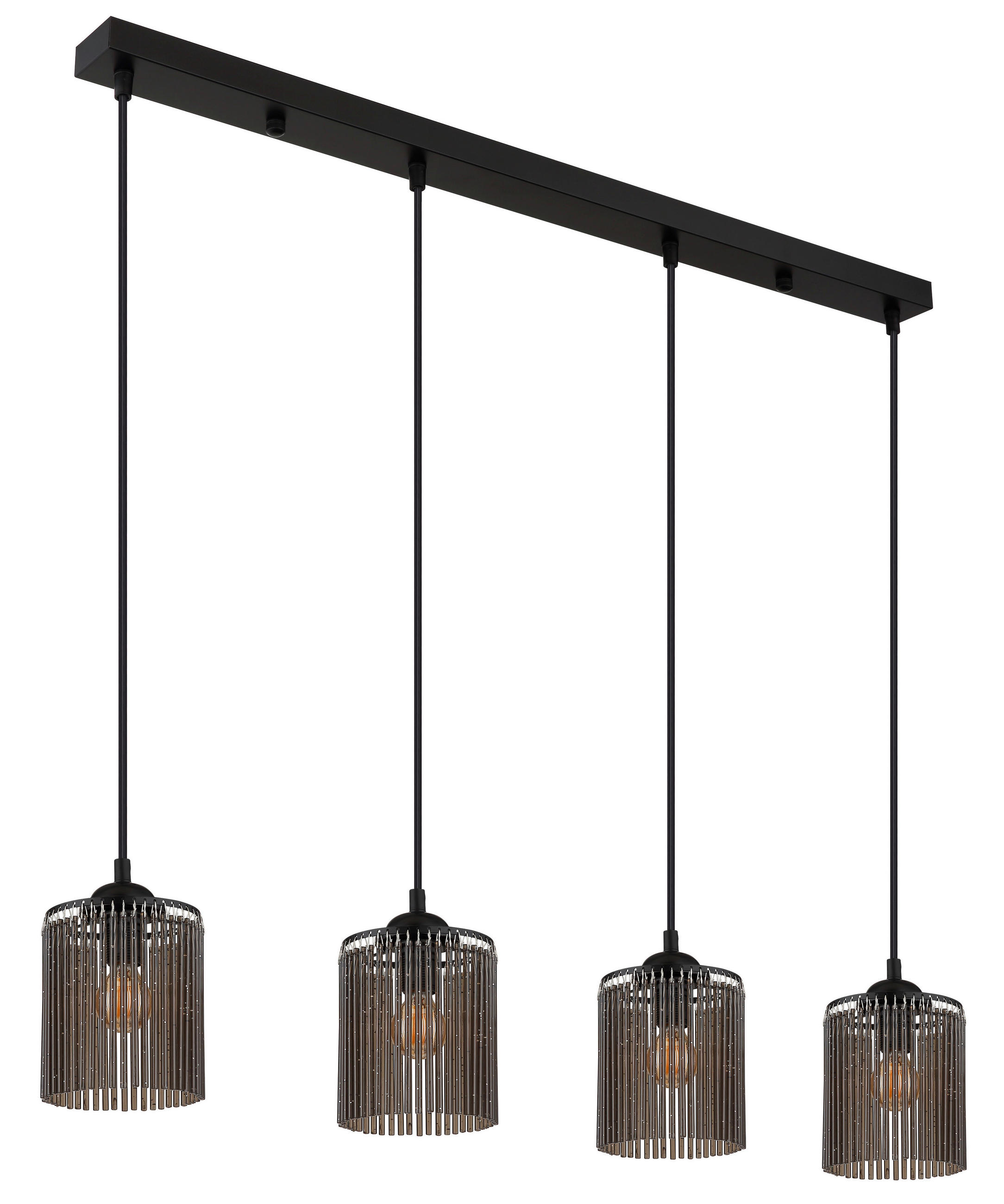 HÄNGELEUCHTE 87/12/133 cm  - Schwarz/Grau, Design, Kunststoff/Metall (87/12/133cm)
