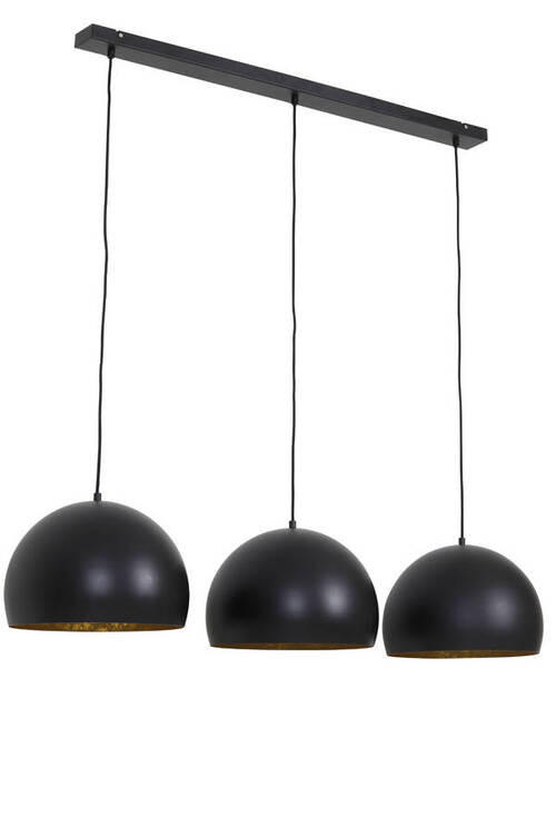 HÄNGELEUCHTE Jaicey 120/33/25 cm   - Goldfarben/Schwarz, Design, Metall (120/33/25cm) - Light & Living