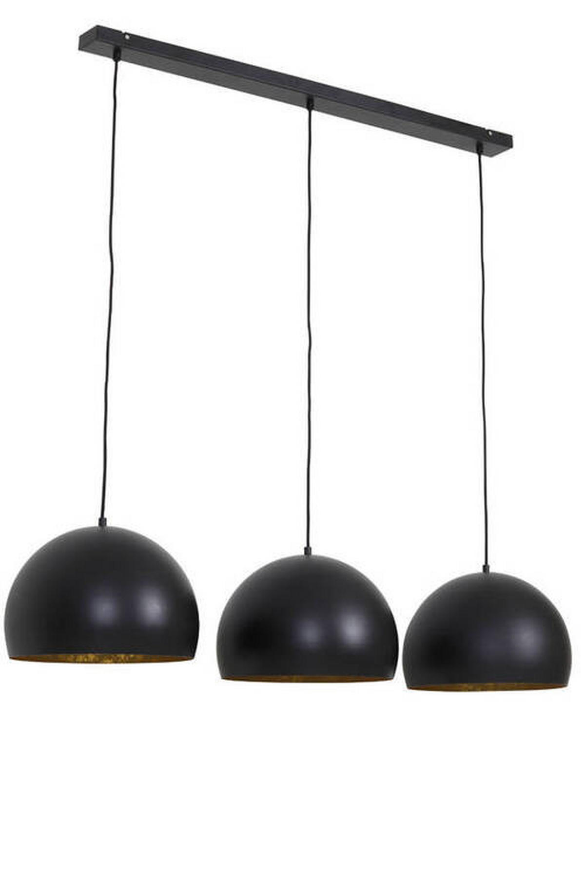 HÄNGELEUCHTE Jaicey 120/33/25 cm   - Goldfarben/Schwarz, Design, Metall (120/33/25cm) - Light & Living