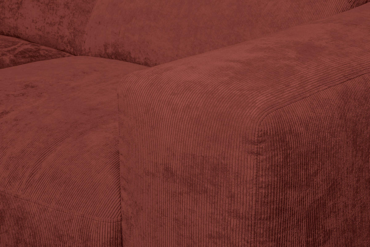 HÖRNSOFFA i manchester röd  - röd/svart, Design, textil/plast (170/343cm) - MID.YOU