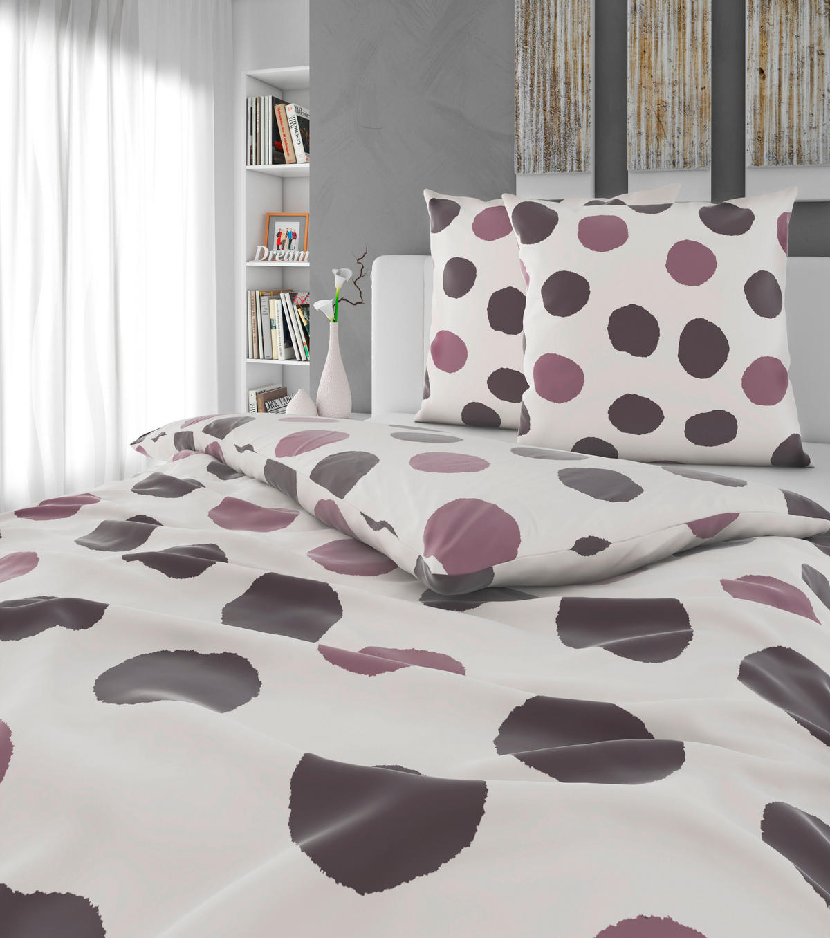 BETTWÄSCHE Satin 200/200 cm  - Lila, Textil (200/200cm) - Esposa