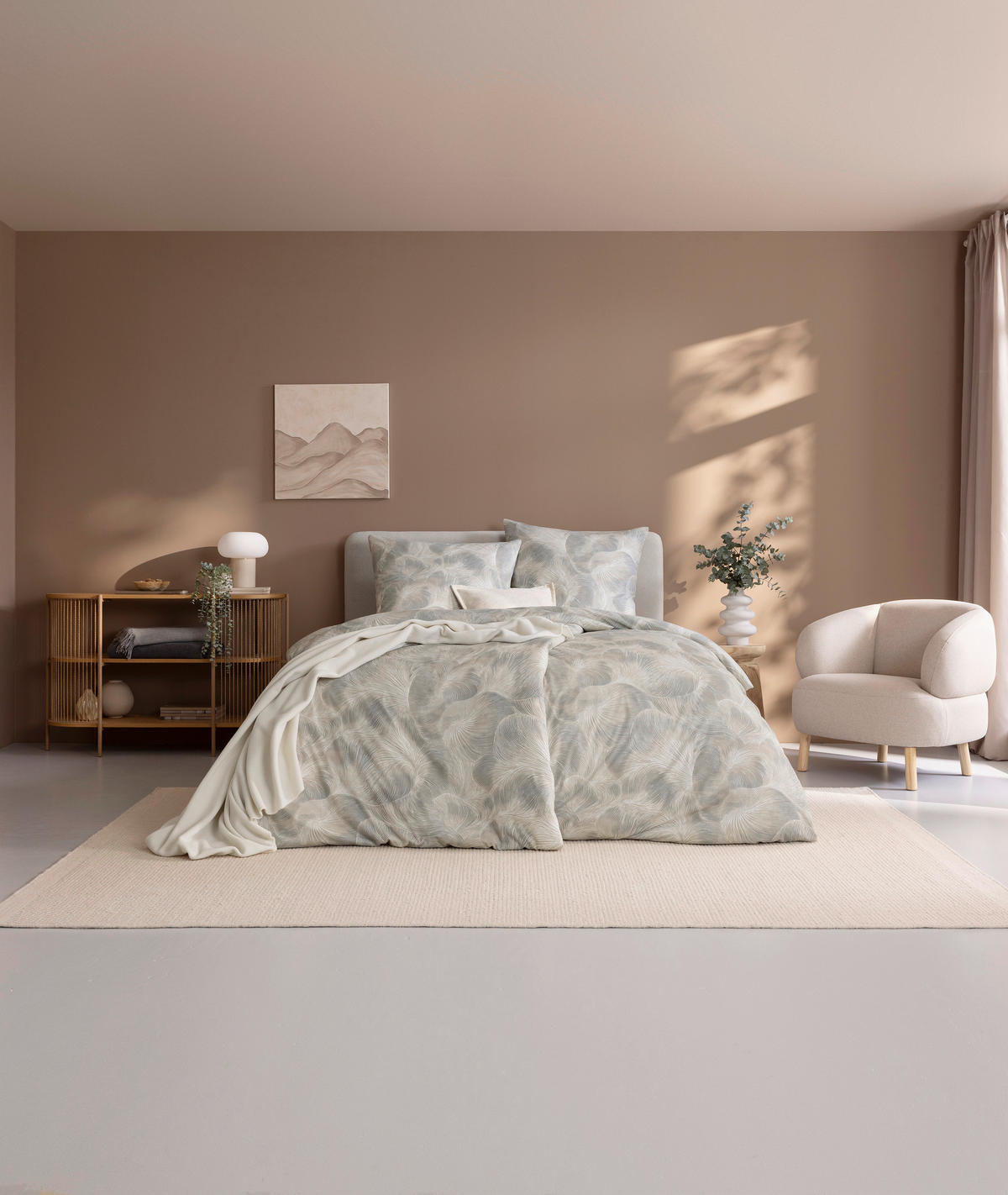 BETTWÄSCHE 2-teilig Marco Interlock-Jersey 155/220 cm  - Grau, Design, Textil (155/220cm) - Estella