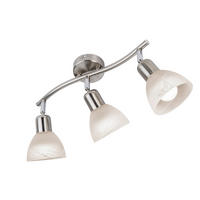 STRAHLER Daytona 40/10/16,8 cm   - Weiß/Nickelfarben, Basics, Glas/Metall (40/10/16,8cm) - Novel