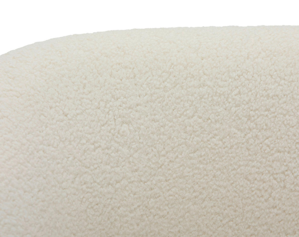 SESSEL in Bouclé Creme  - Creme, Design, Textil (82/64/80cm) - Carryhome