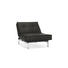 SESSEL Dunkelbraun - Chromfarben/Dunkelbraun, Design, Textil/Metall (90/79/115cm) - Innovation