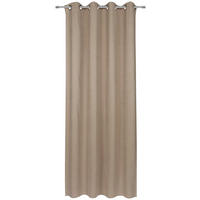 ZAVESA SA KARIKAMA sivobraon - sivobraon, Konvencionalno, tekstil (140/245cm) - Esposa