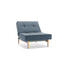 SESSEL Flachgewebe Blau - Blau/Silberfarben, Design, Holz/Textil (90/79/115cm) - Innovation