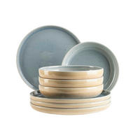 TAFELSERVICE Pastellblau Candy 8-teilig  - Pastellblau, Basics, Keramik - Mäser