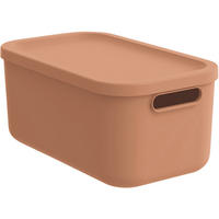 AUFBEWAHRUNGSBOX     - Koralle, Basics, Kunststoff (23.5/17.7/39.5cm) - Rotho