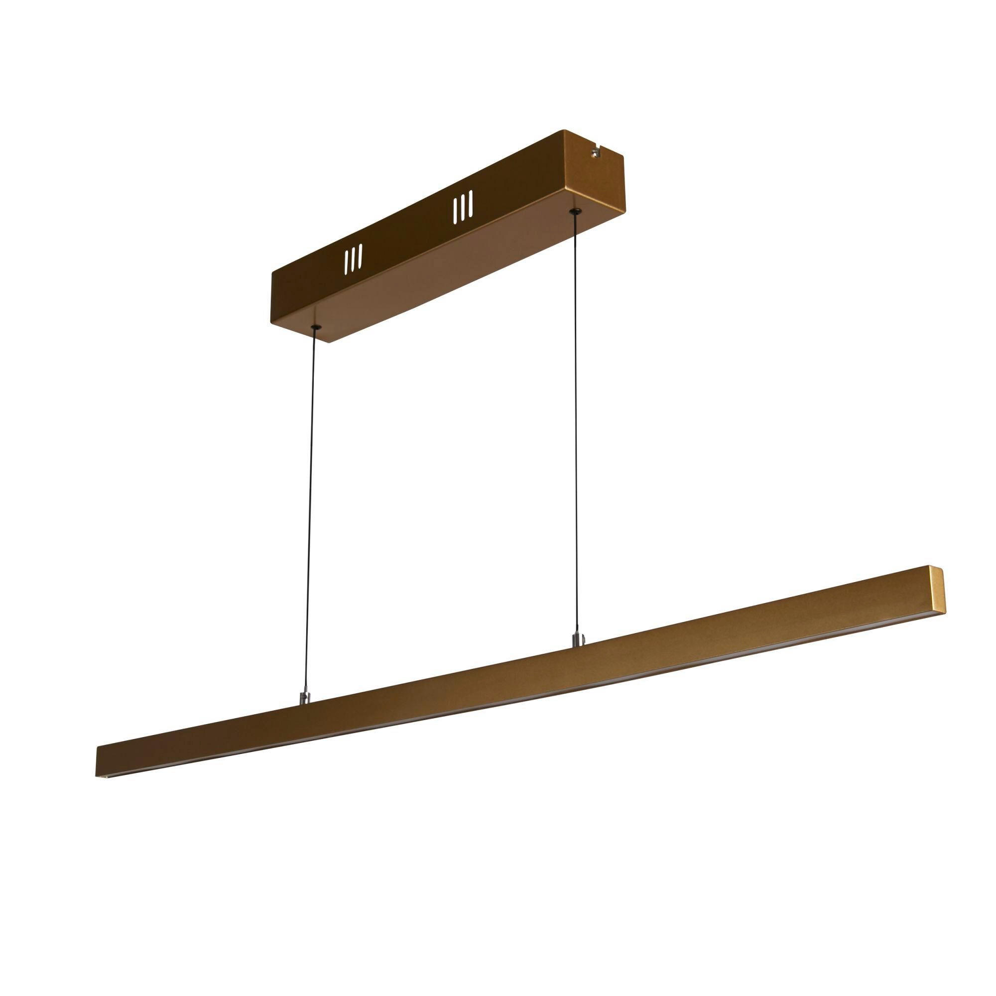 LED-PENDELLAMPA Leyla Pendant 10/7,5/101.5 cm  - guldfärgad, Basics, metall (10/7,5/101.5cm)