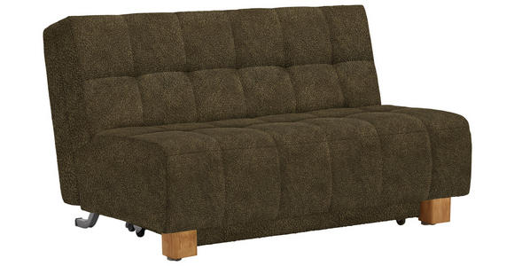 SCHLAFSOFA in Flachgewebe Grün  - Naturfarben/Grün, MODERN, Holz/Textil (145/92/102cm) - Novel