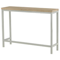 BEISTELLTISCH 110/30/80 cm furniert Grau, Naturfarben rechteckig  - Naturfarben/Grau, Design, Holzwerkstoff/Metall (110/30/80cm) - Livetastic